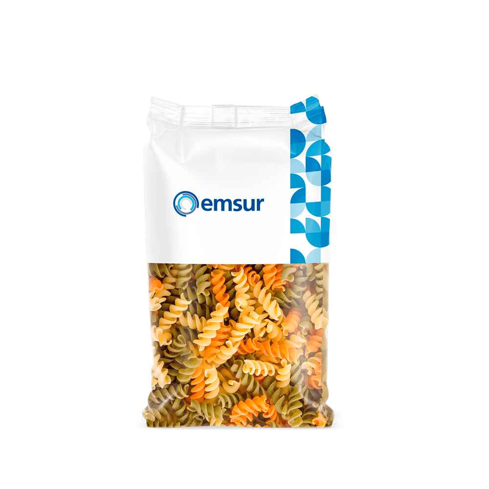 films y envases flexibles para bolsa de pasta de colores