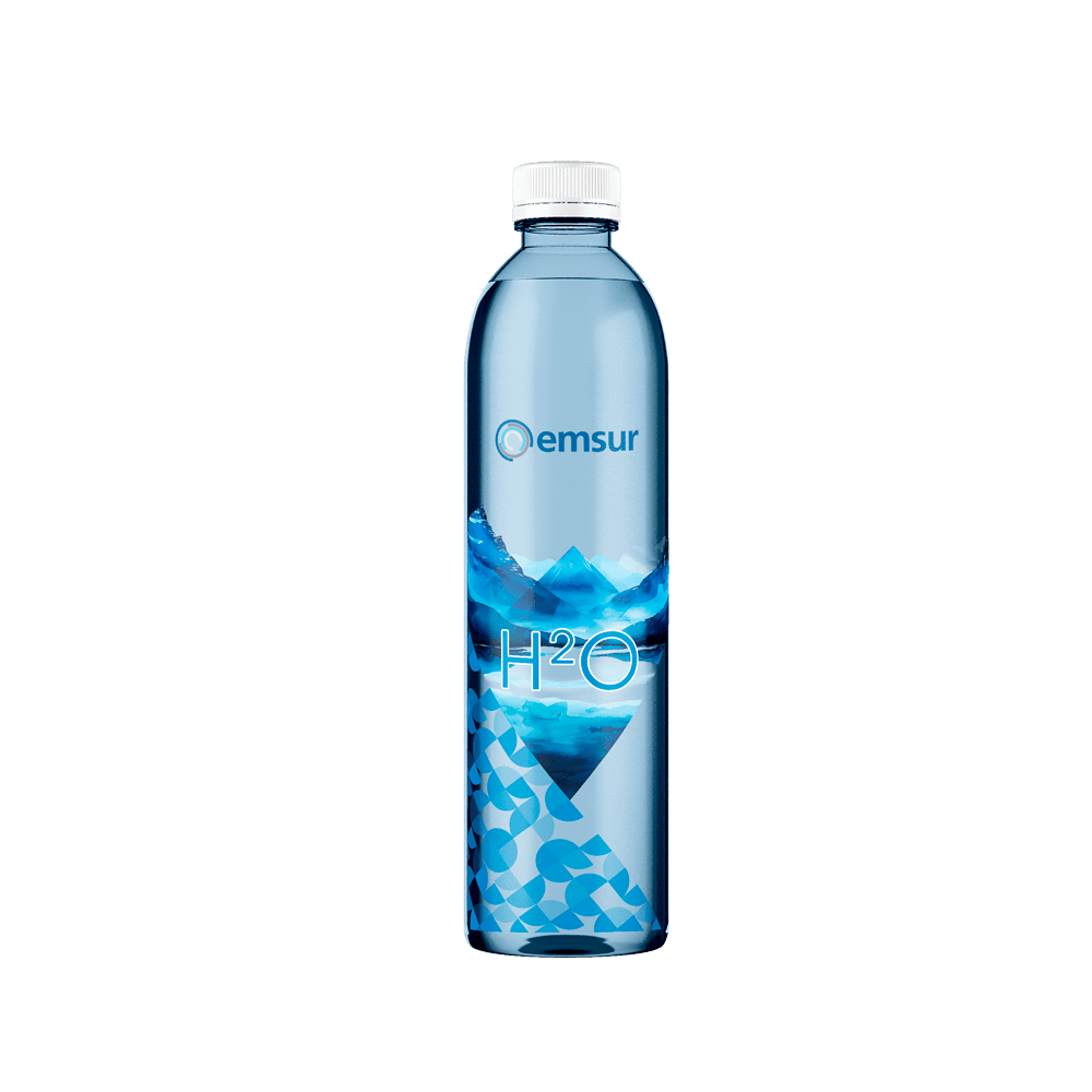 Manga termoencogible para botellas de agua